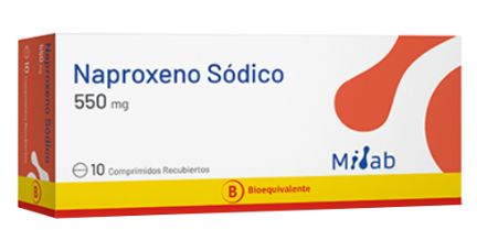 Naproxeno Sodico 550 mg x 10 comp "Ley Cenabast" MILAB